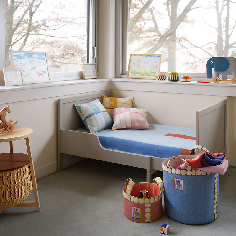 Animaux Blocks pillow - Grey | Hermès Mainland China